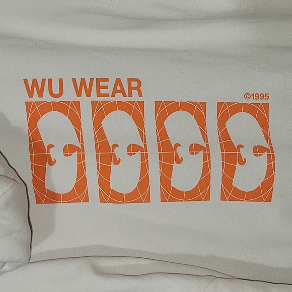 wu wear Other - WU WEAR FOREVER... 1995 WHITE ORANGE 3XL HOODIE